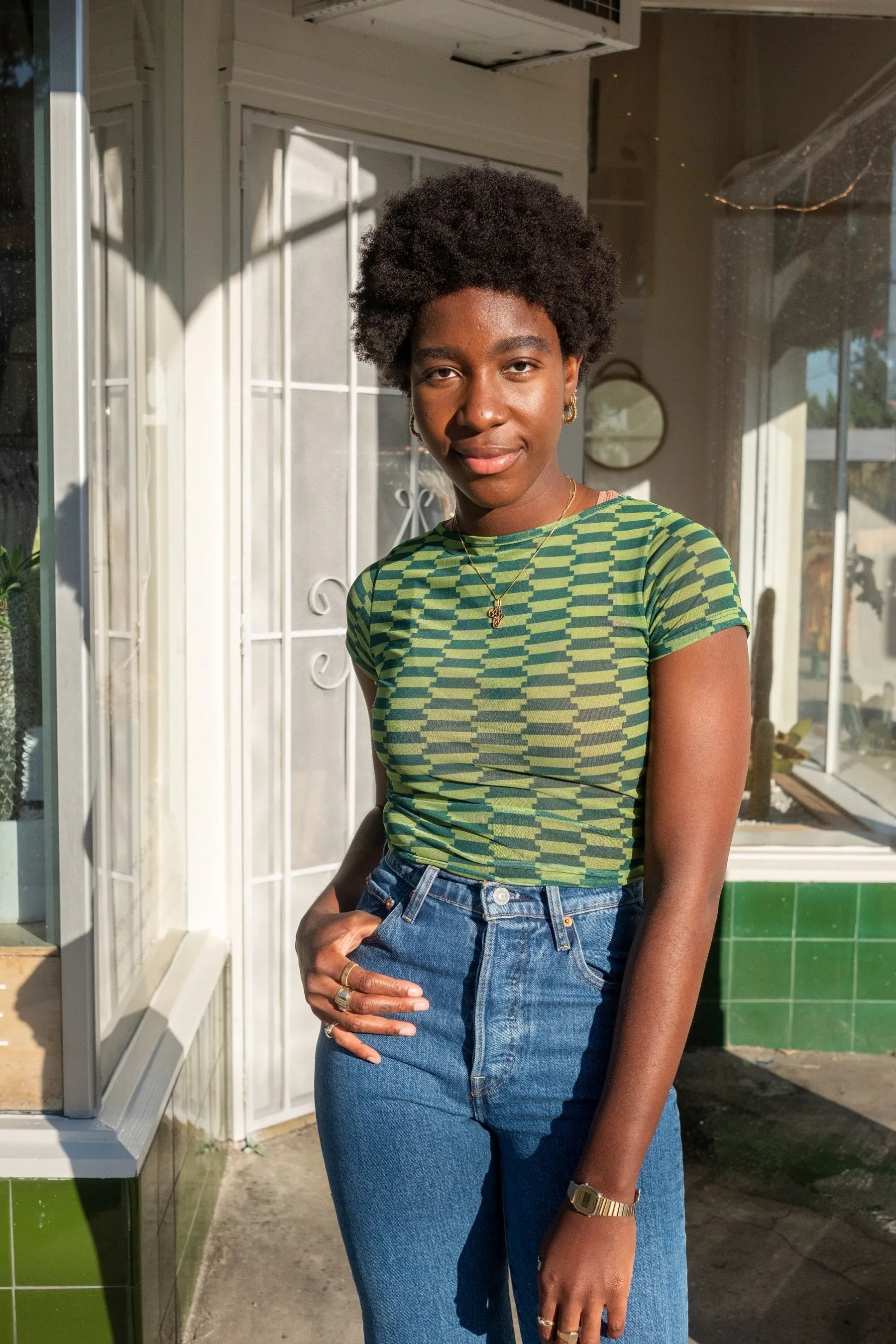 Bocce Court Alex Mesh Tee