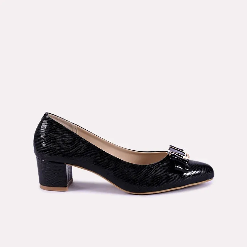 Elysia Black Fancy Heel Pumps 0431122