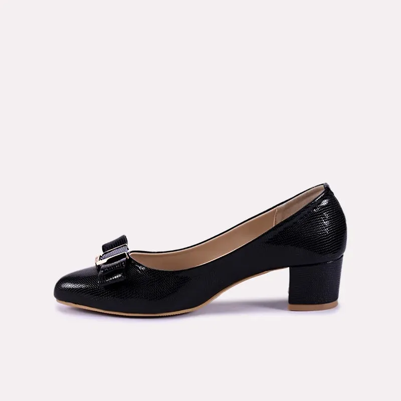 Elysia Black Fancy Heel Pumps 0431122