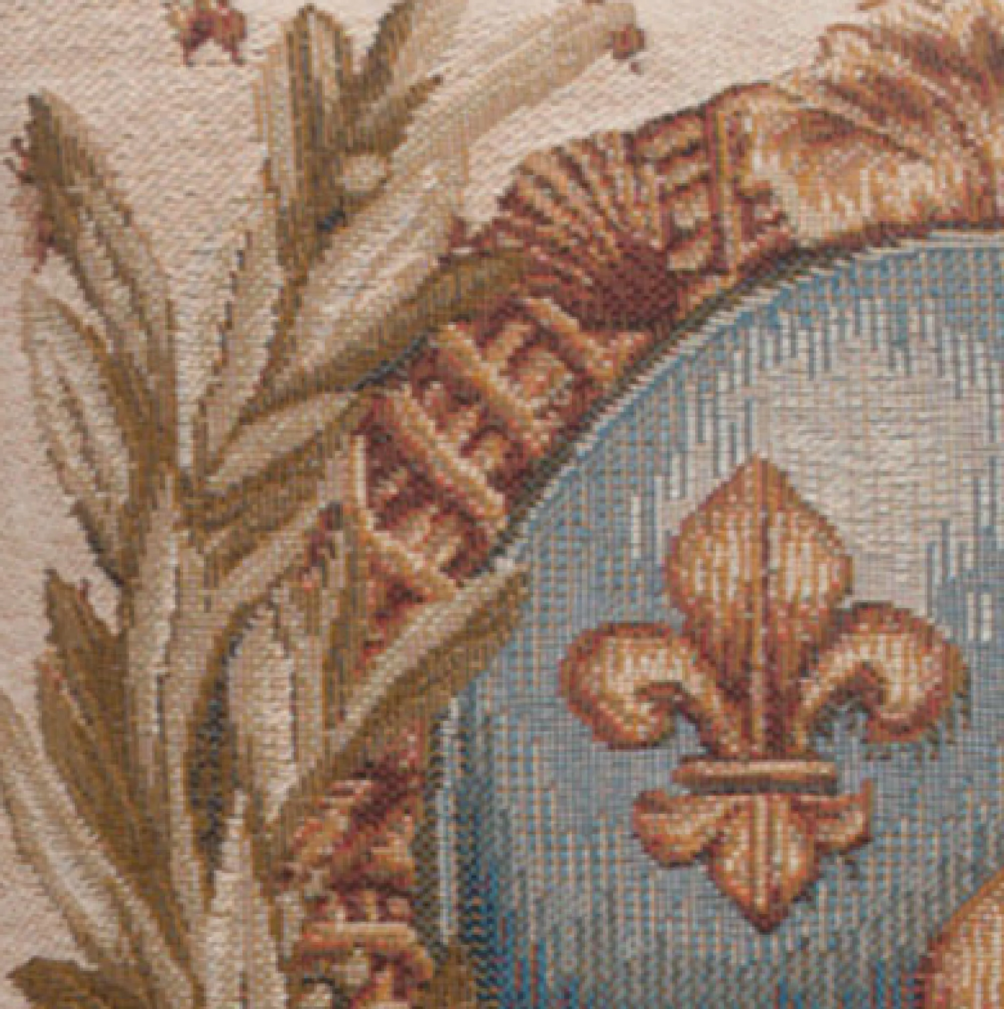 Empire Lys Flower French Tapestry Cushion