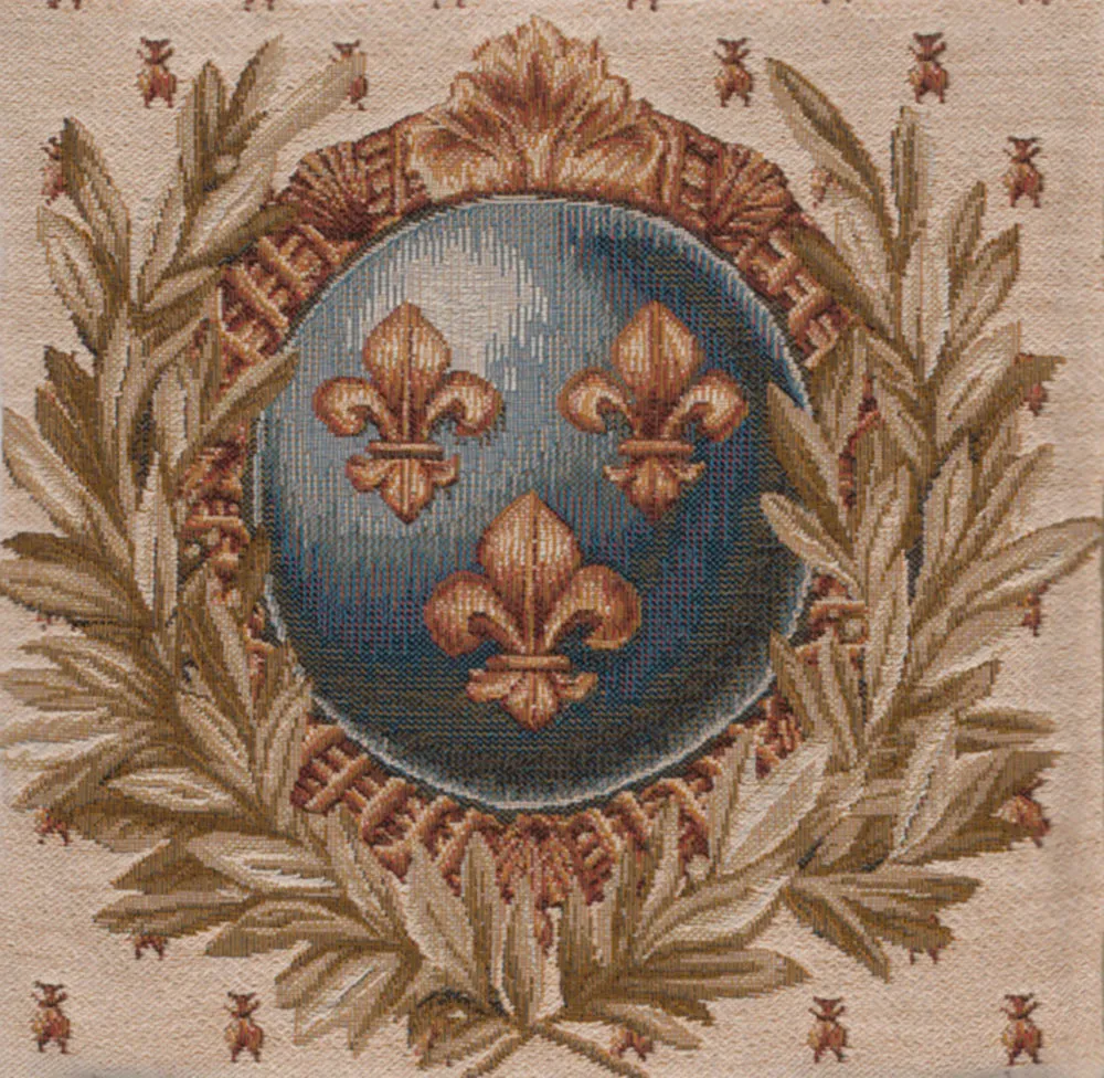 Empire Lys Flower French Tapestry Cushion