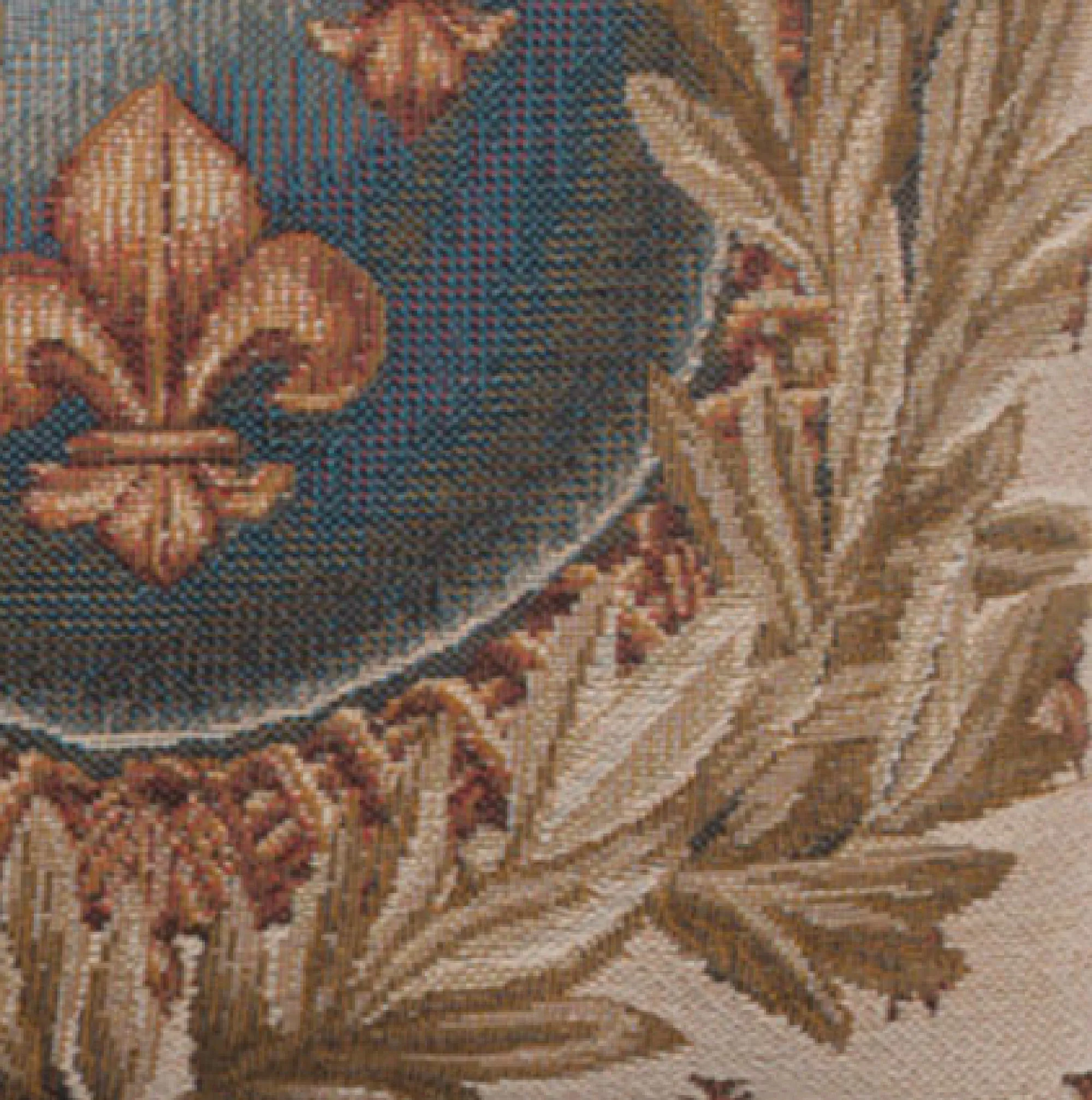 Empire Lys Flower French Tapestry Cushion