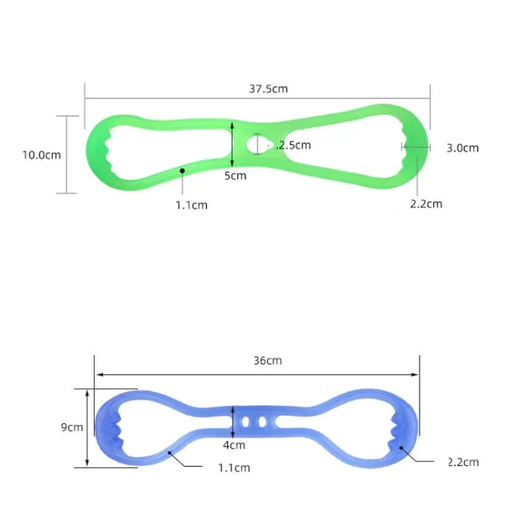 Fitness Weight Loss Muscle Training Stretching Multi-purpose Puller, Style: Single Hole (Blue)