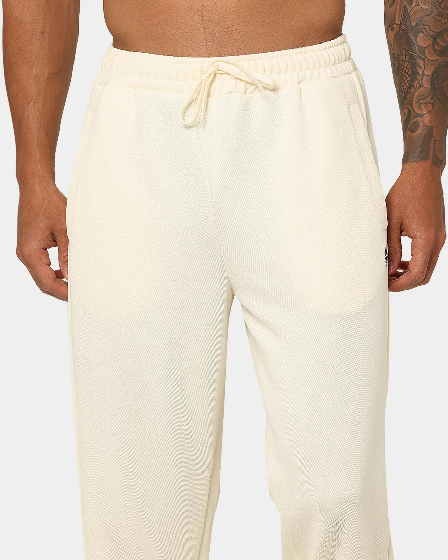 Fred Perry Panelled Track Pants Ecru
