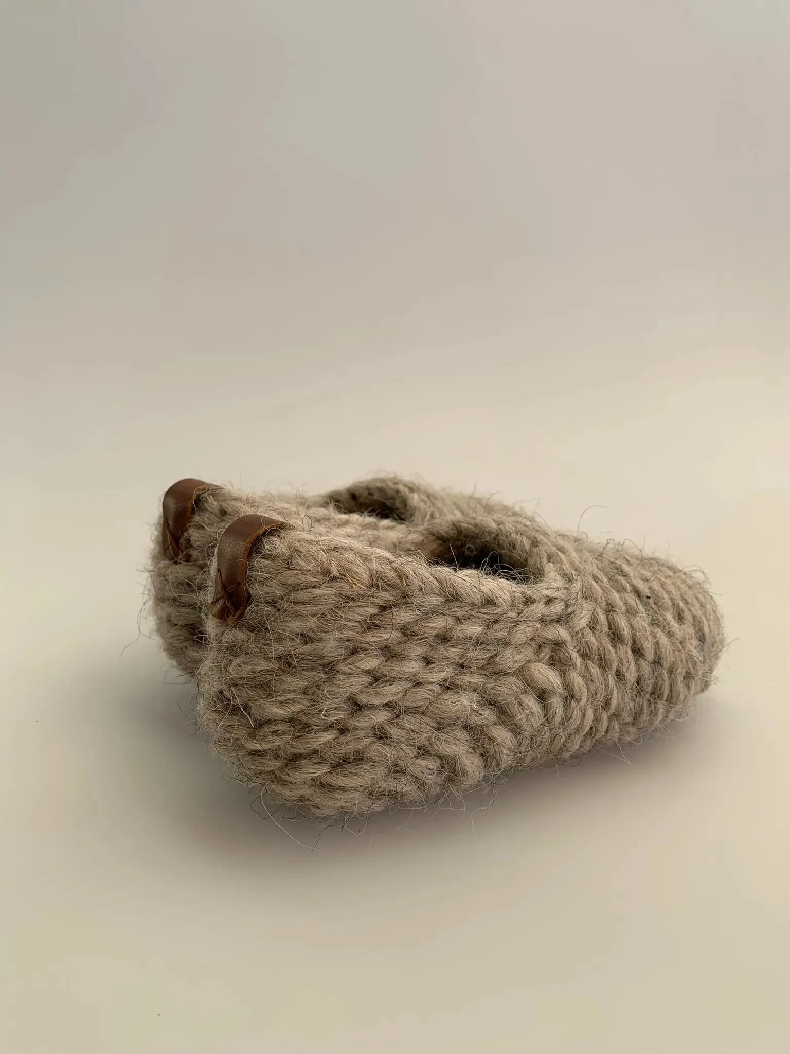 knitted slippers wool indoor