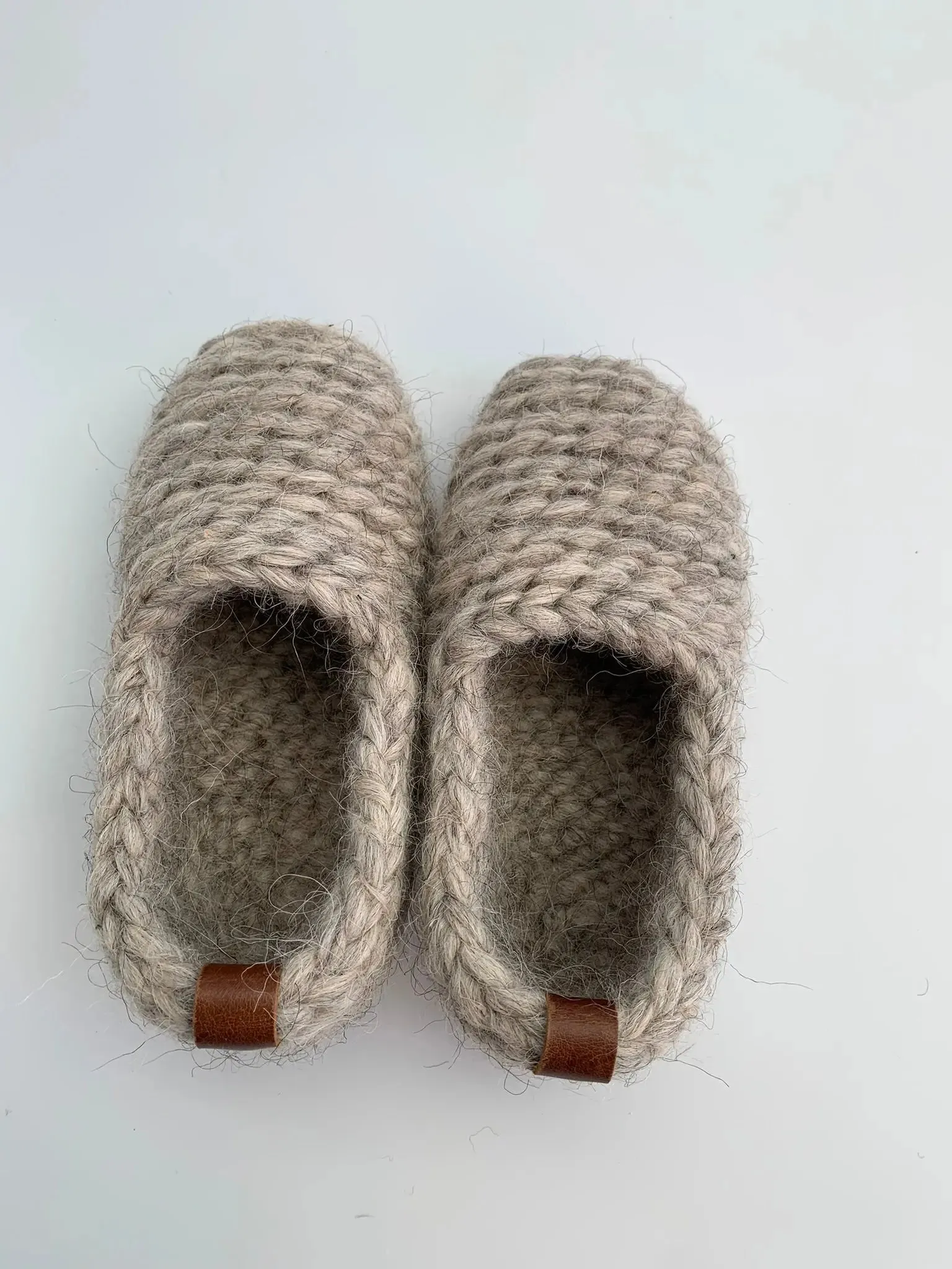 knitted slippers wool indoor