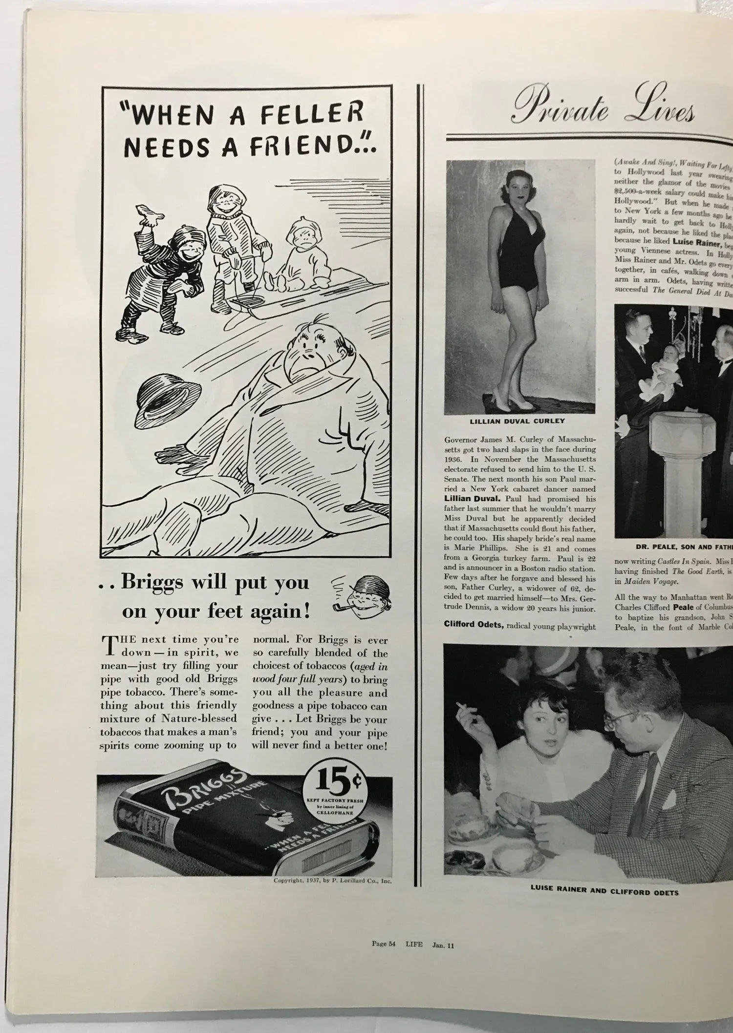 Life Magazine, January 11, 1937
