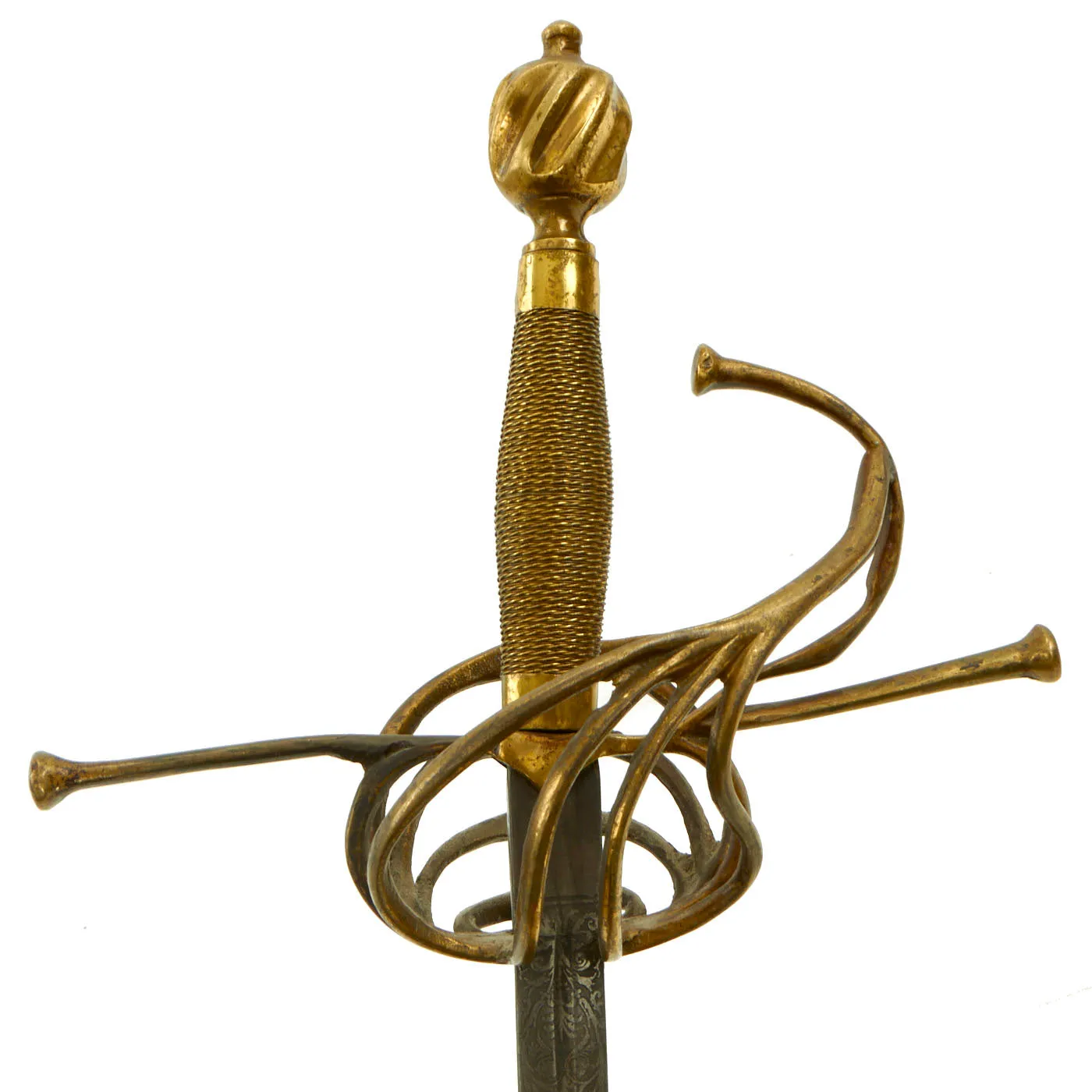 Original 19th Century Victorian High Quality Replica Of A 17th Century Swept Hilt Rapier