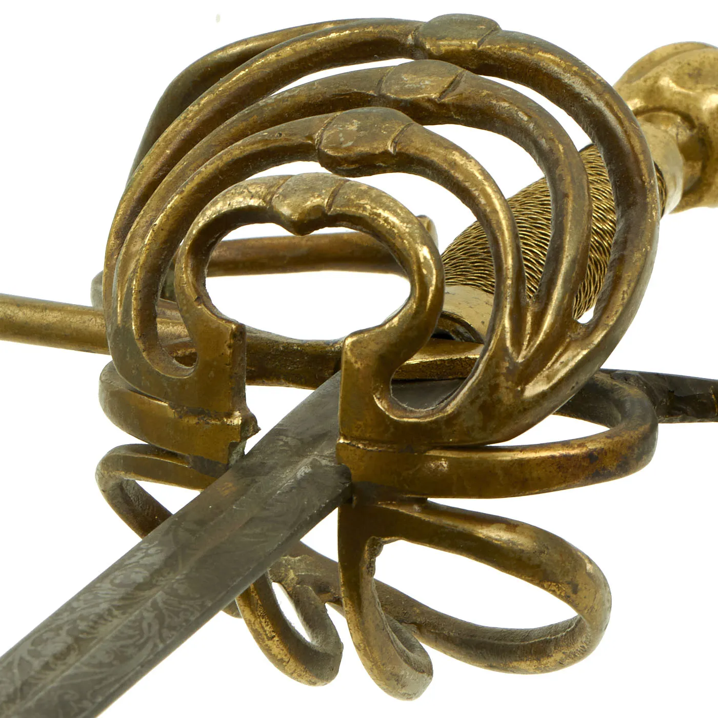 Original 19th Century Victorian High Quality Replica Of A 17th Century Swept Hilt Rapier