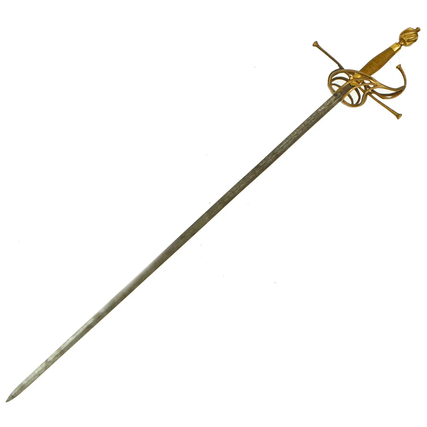 Original 19th Century Victorian High Quality Replica Of A 17th Century Swept Hilt Rapier