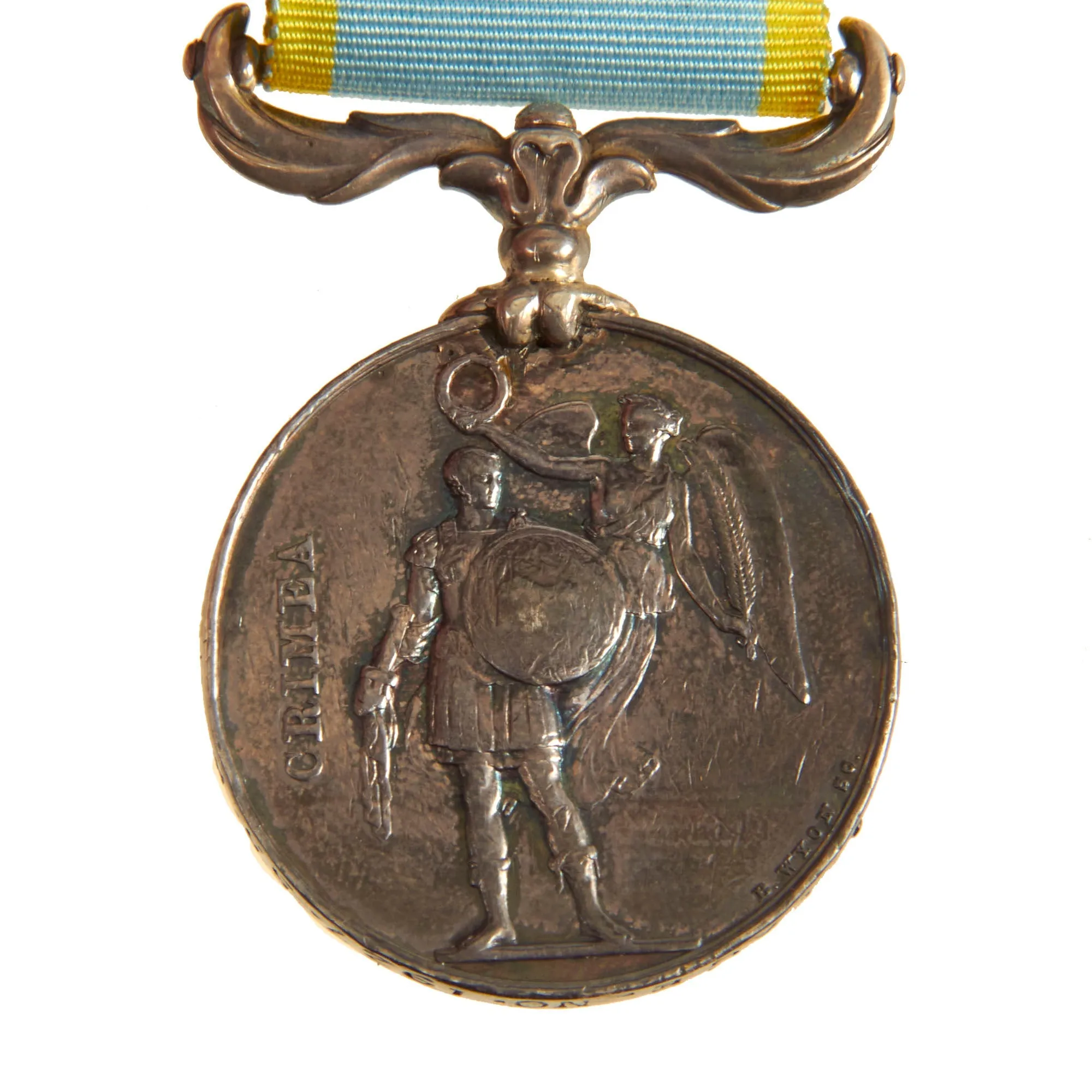 Original British Crimean War Campaign Medal With Sebastopol Clasp Named To Private Walter Page, 55th (Westmorland) Regiment of Foot