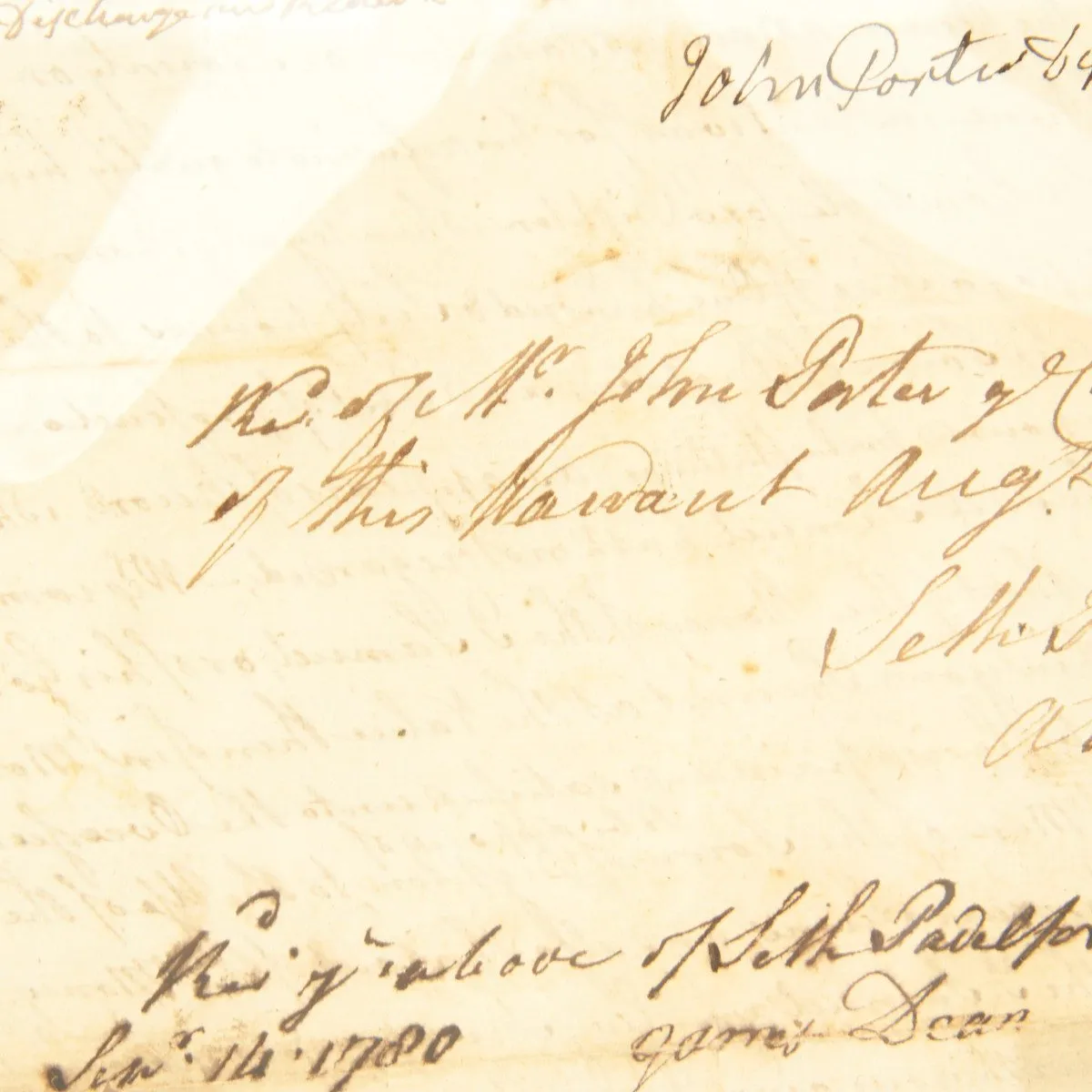 Original British Sea Captain American Revolutionary War Document from Massachusetts Dated 1780