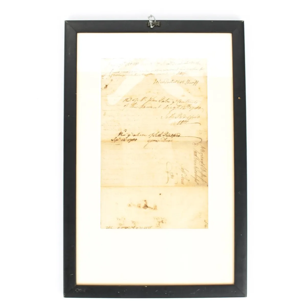 Original British Sea Captain American Revolutionary War Document from Massachusetts Dated 1780
