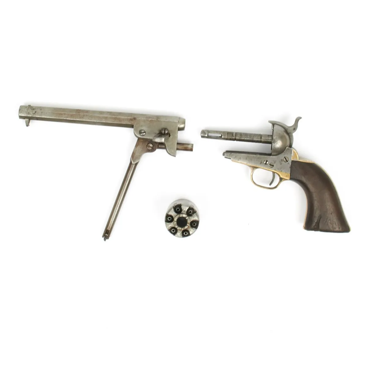 Original Colt 1851 Navy .36 Caliber Pistol and Silver Pocket Watch Named to Joshua Chamberlain 20th Maine Infantry