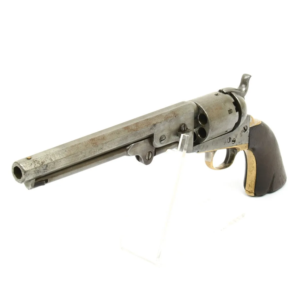 Original Colt 1851 Navy .36 Caliber Pistol and Silver Pocket Watch Named to Joshua Chamberlain 20th Maine Infantry