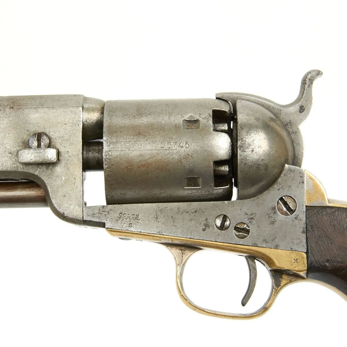 Original Colt 1851 Navy .36 Caliber Pistol and Silver Pocket Watch Named to Joshua Chamberlain 20th Maine Infantry