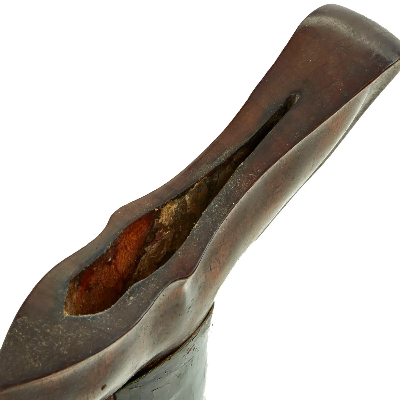 Original Dutch East Indies Kris Dagger with Carved Handle in Scabbard from the Island of Sumatra - circa 1850