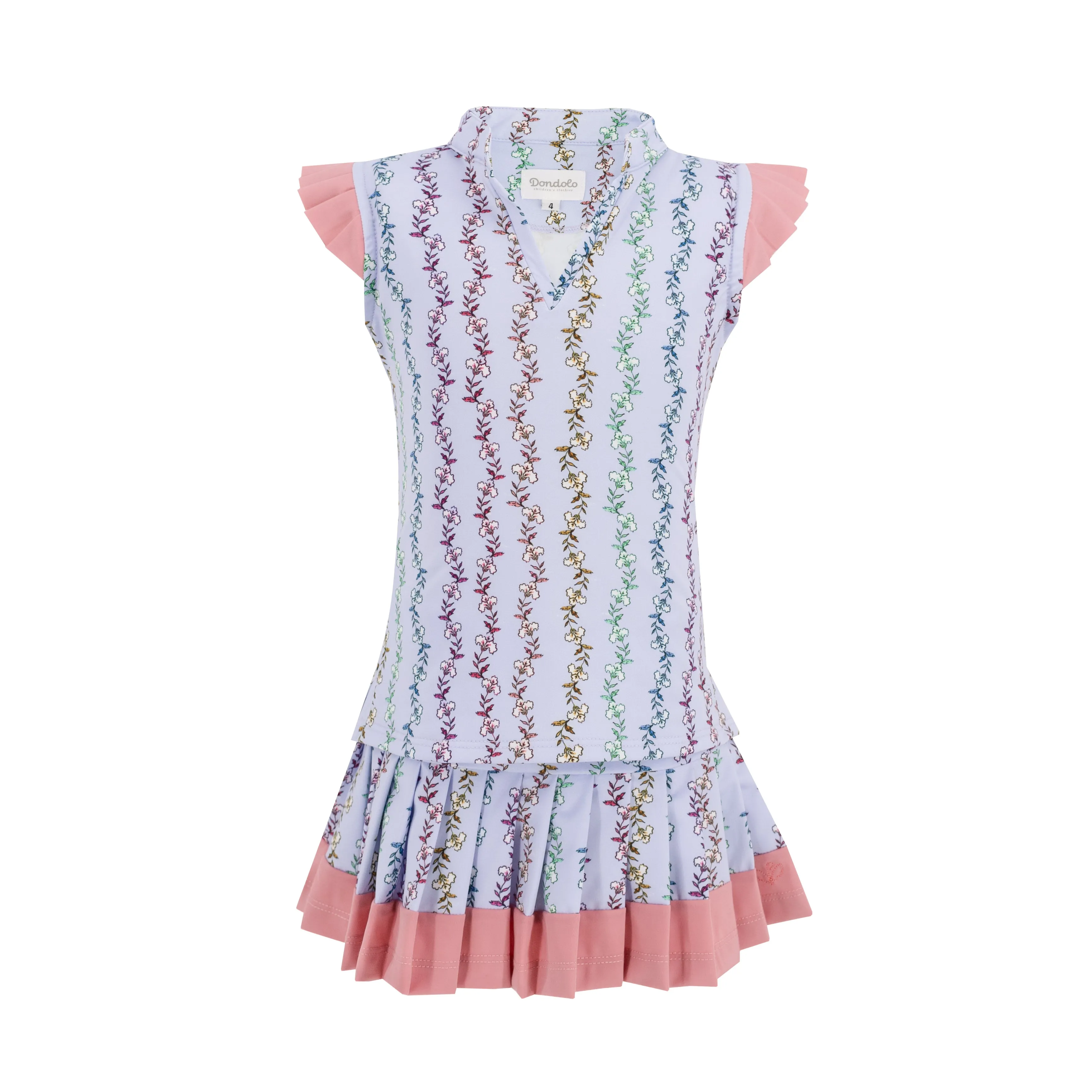 Serena Girl Top - Bloom Print