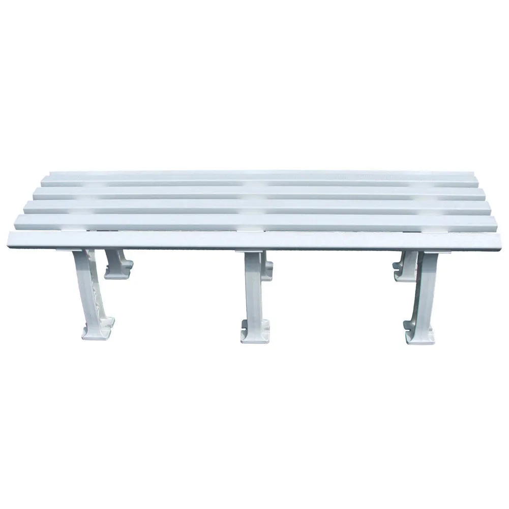 Tennis Mid Court Bench 5 Feet White