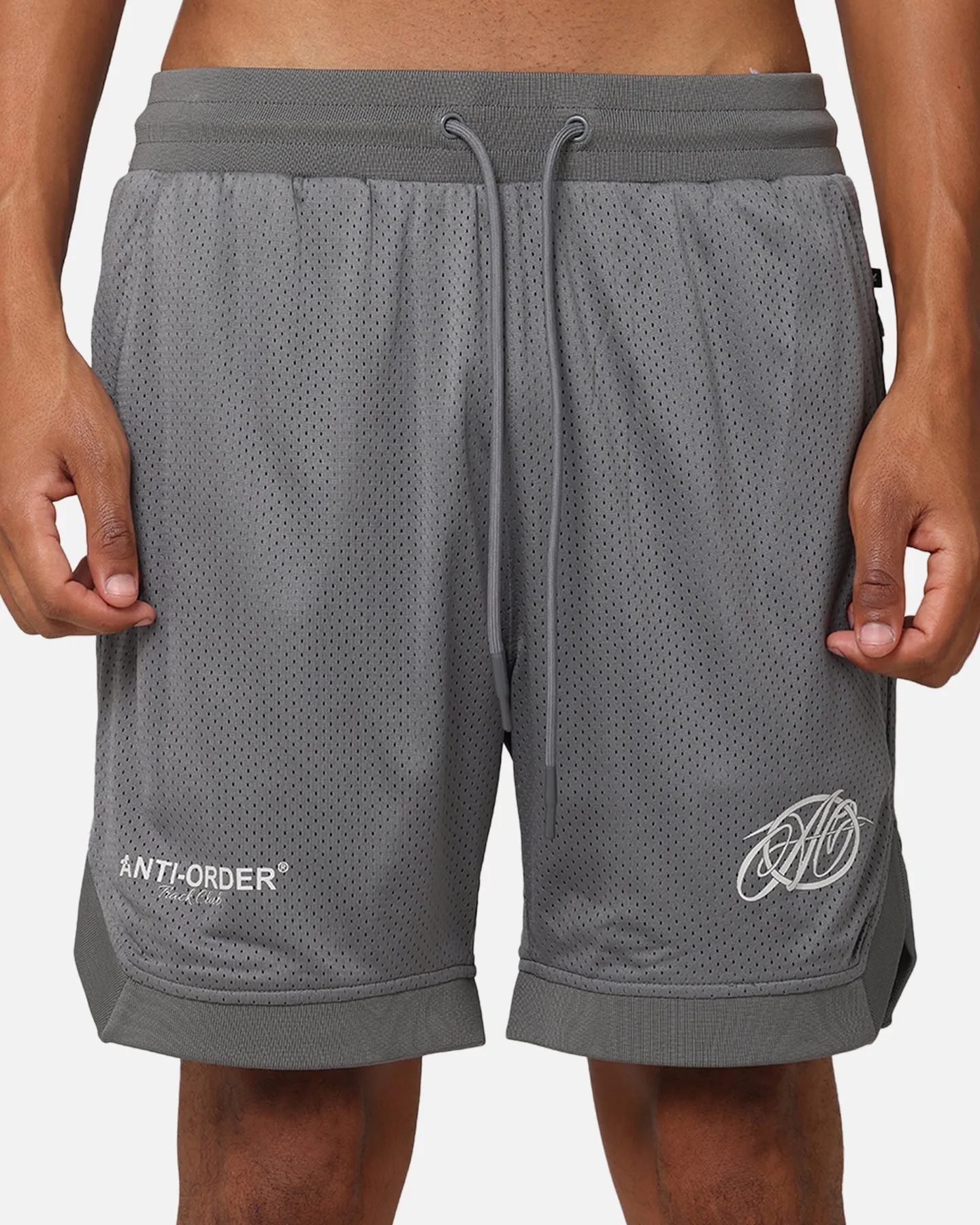 The Anti Order Track Club Basketball Shorts Dark Grey/Grey