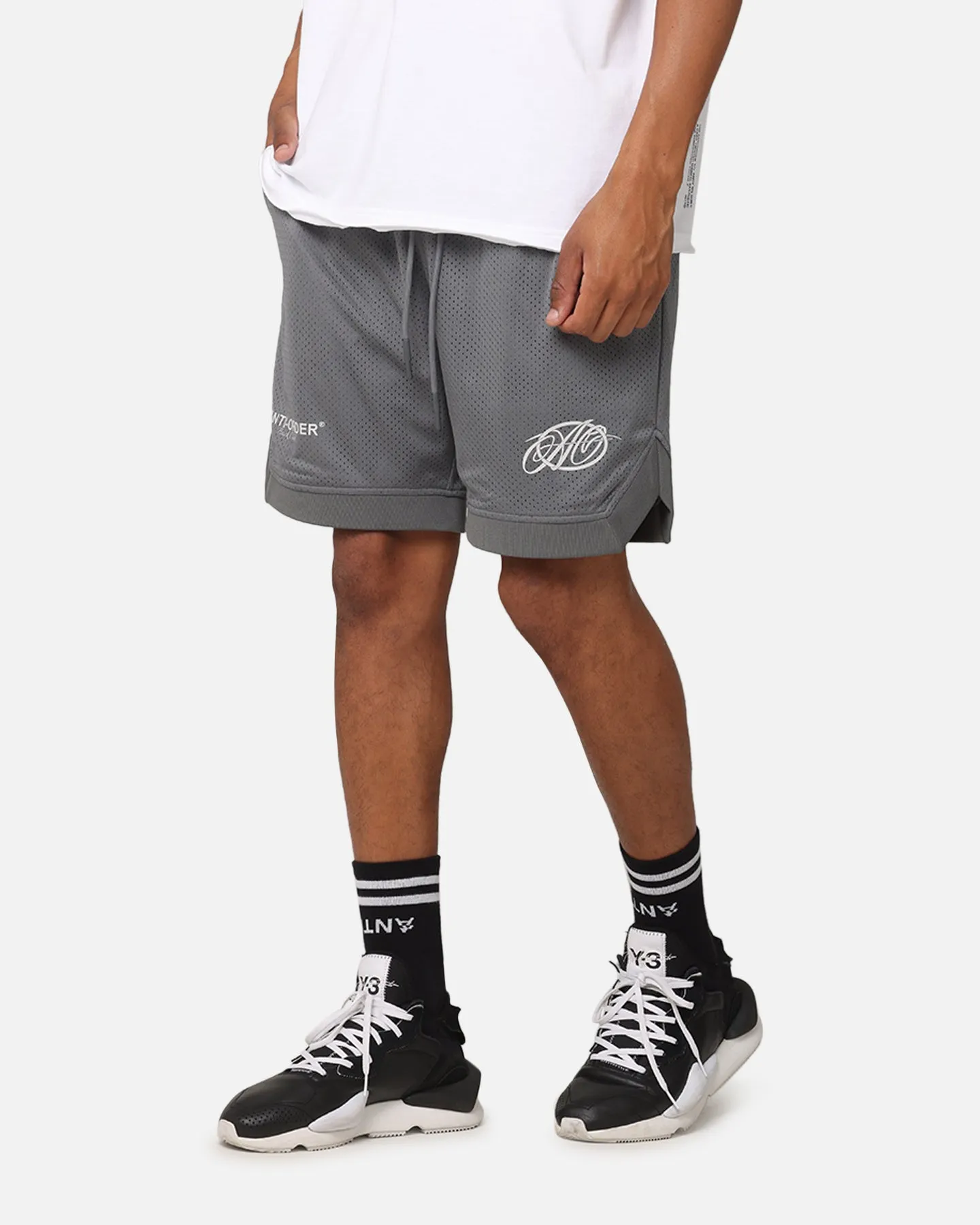 The Anti Order Track Club Basketball Shorts Dark Grey/Grey