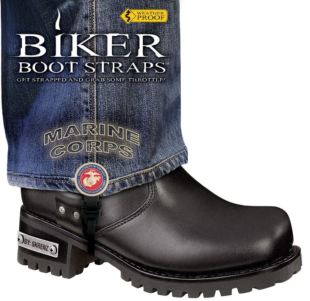 Weather Proof- Boot Straps- Marine Corps- 6 Inch - BBS/MR6