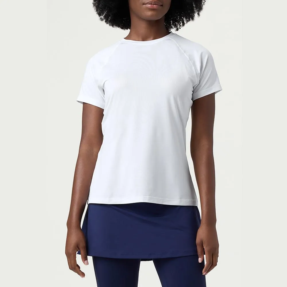 Womens Short Sleeve Mesh Back Tennis Top